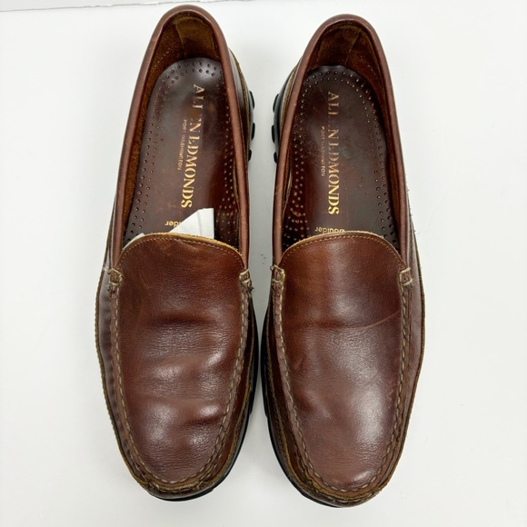 Allen Edmonds Shoes Men Size 9.5D Brown Boulder Venetian Driving Loafer - Picture 5 of 11